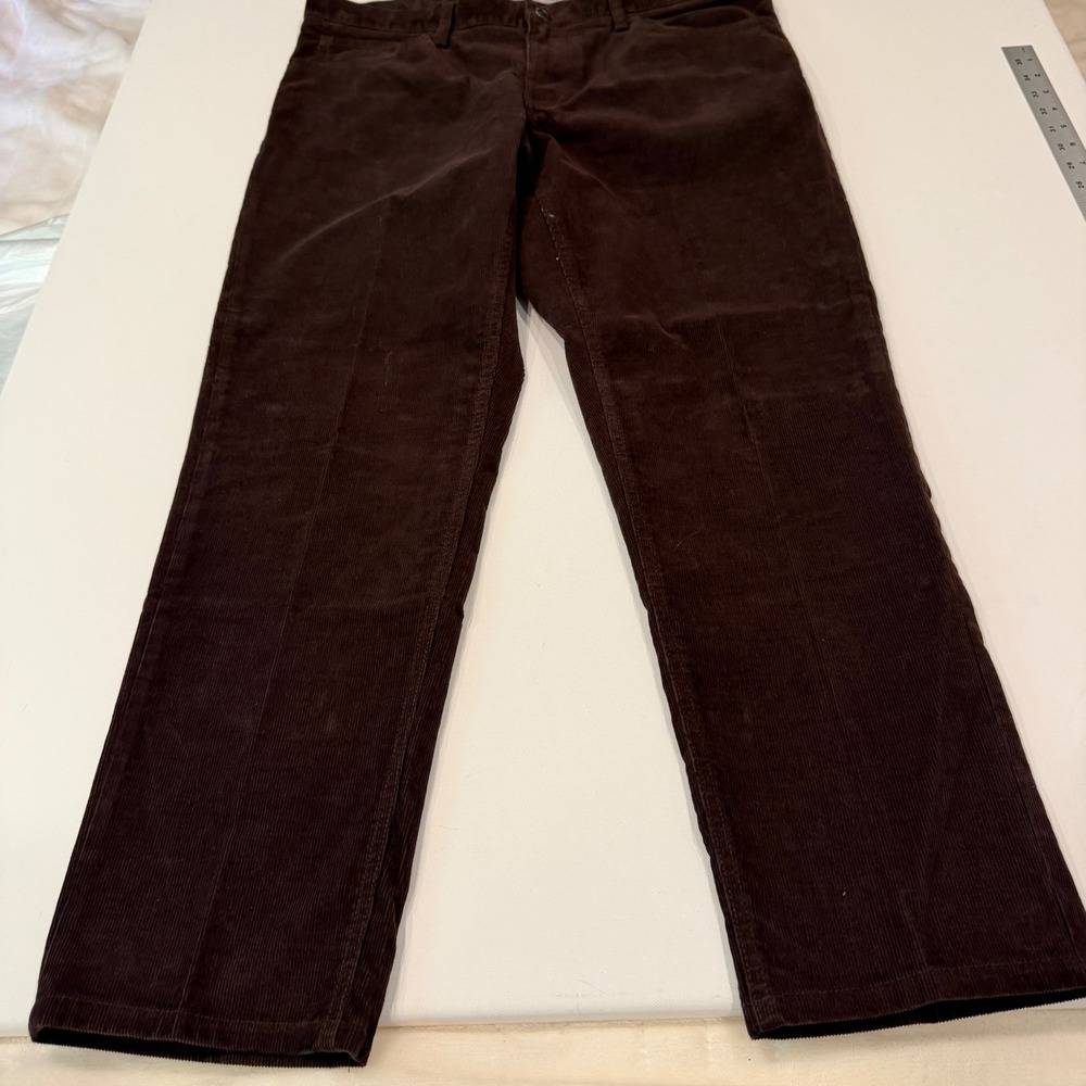 Brooks Brothers Slim Fit Brown Corduroy Pants Men's 36x30 Preppy Academic